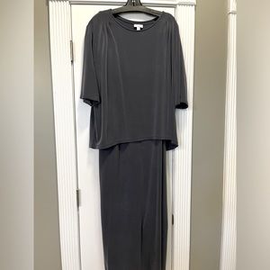 JJill maxi dress with removable top to wear sleeveless